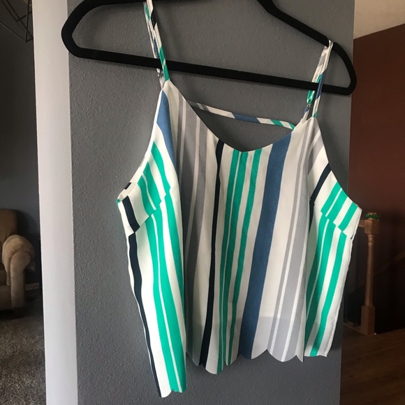 Multi-Color Striped Crop Tank - Picture 6 of 6